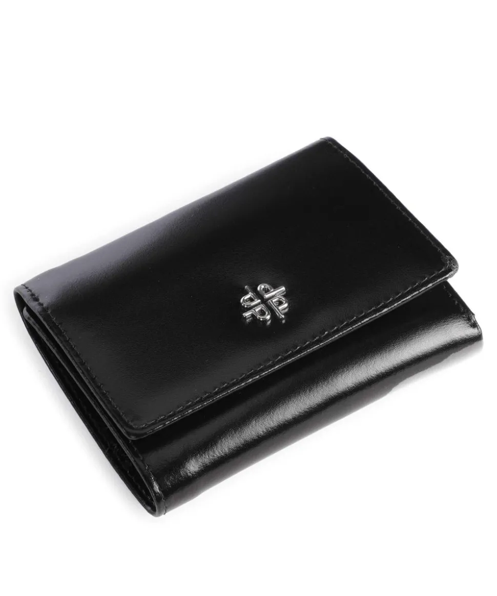 Black Tie Geldbörse glattes Rindsleder schwarz
