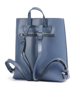 Black Tie Rucksack fein genarbtes Rindsleder blaugrau