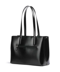 Black Tie Shopper glattes Rindsleder schwarz