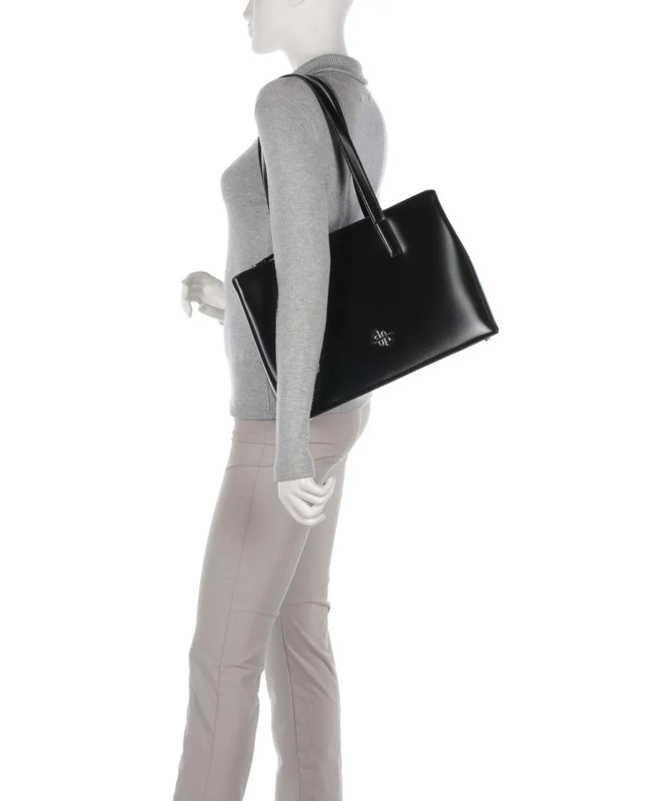 Black Tie Shopper glattes Rindsleder schwarz