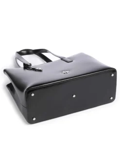 Black Tie Shopper glattes Rindsleder schwarz