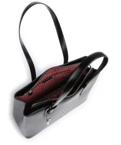 Black Tie Shopper glattes Rindsleder schwarz