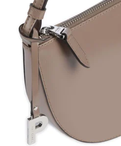 Black Tie Umhängetasche glattes Rindsleder hellbraun