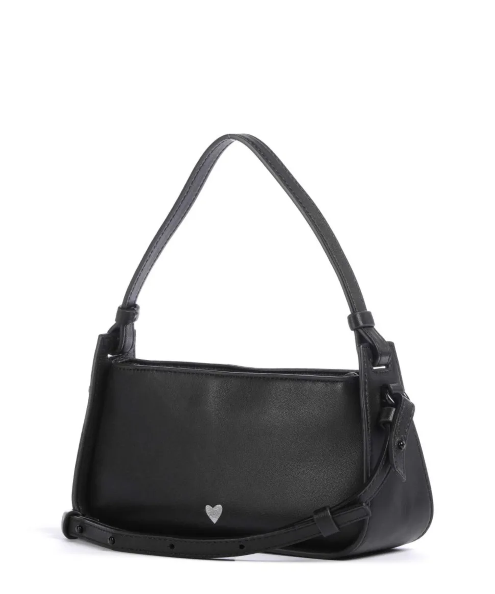 Black Valentine Sheep Natural Schultertasche Schafsleder schwarz