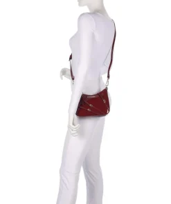 BLIANA Schultertasche Polyurethane dunkelrot