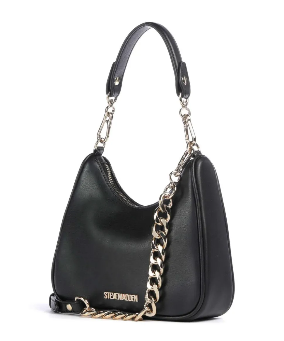 BLIMITED Schultertasche Lederimitat schwarz