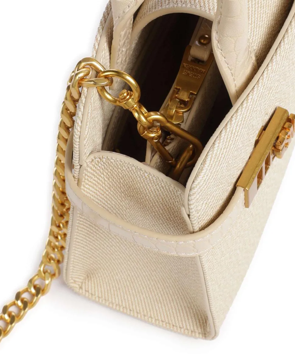 BLINDENY Handtasche Lederimitat natur