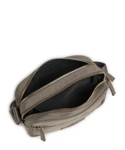 Block Umhängetasche recyceltes Polyester taupe