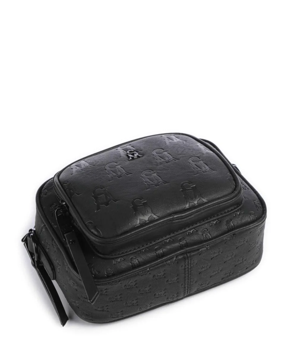 BLOLLA Umhängetasche Lederimitat schwarz