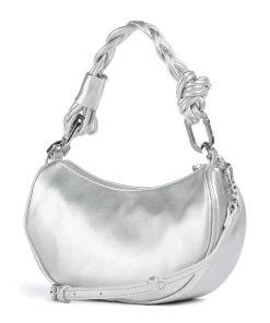 Blossom Twist S Schultertasche Lederimitat silber