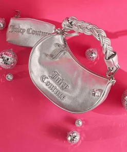 Blossom Twist S Schultertasche Lederimitat silber