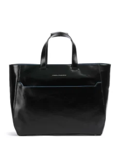 Blue Square Aktentasche 14″ fein genarbtes Rindsleder schwarz