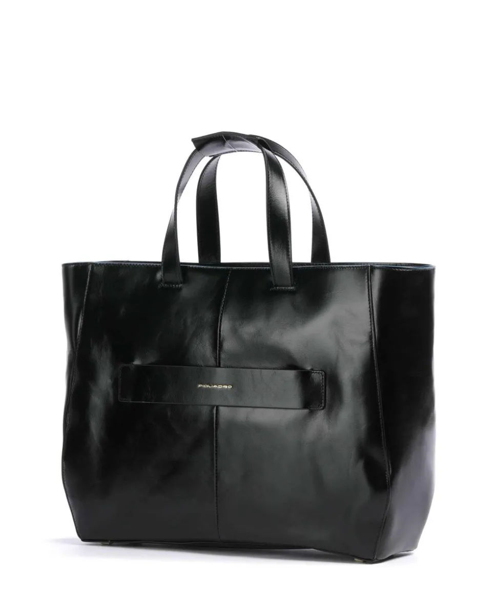 Blue Square Aktentasche 14″ fein genarbtes Rindsleder schwarz