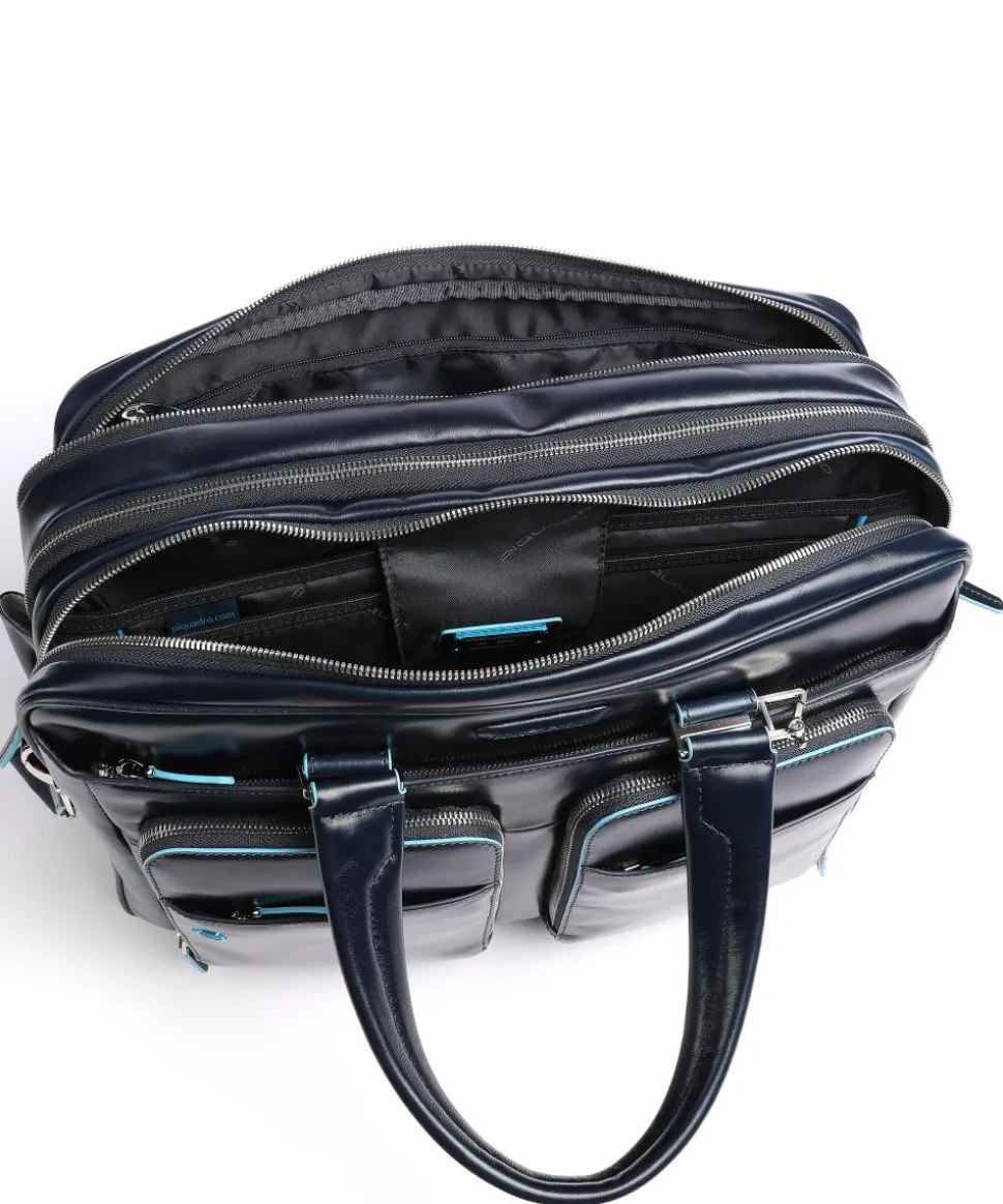 Blue Square Aktentasche 16″ Leder dunkelblau