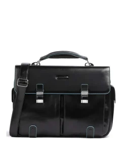 Blue Square Aktentasche 15″ Leder, genarbtes Leder schwarz