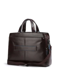 Blue Square Aktentasche 15″ fein genarbtes Rindsleder dunkelbraun