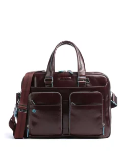 Blue Square Aktentasche 16″ Leder mahagoni