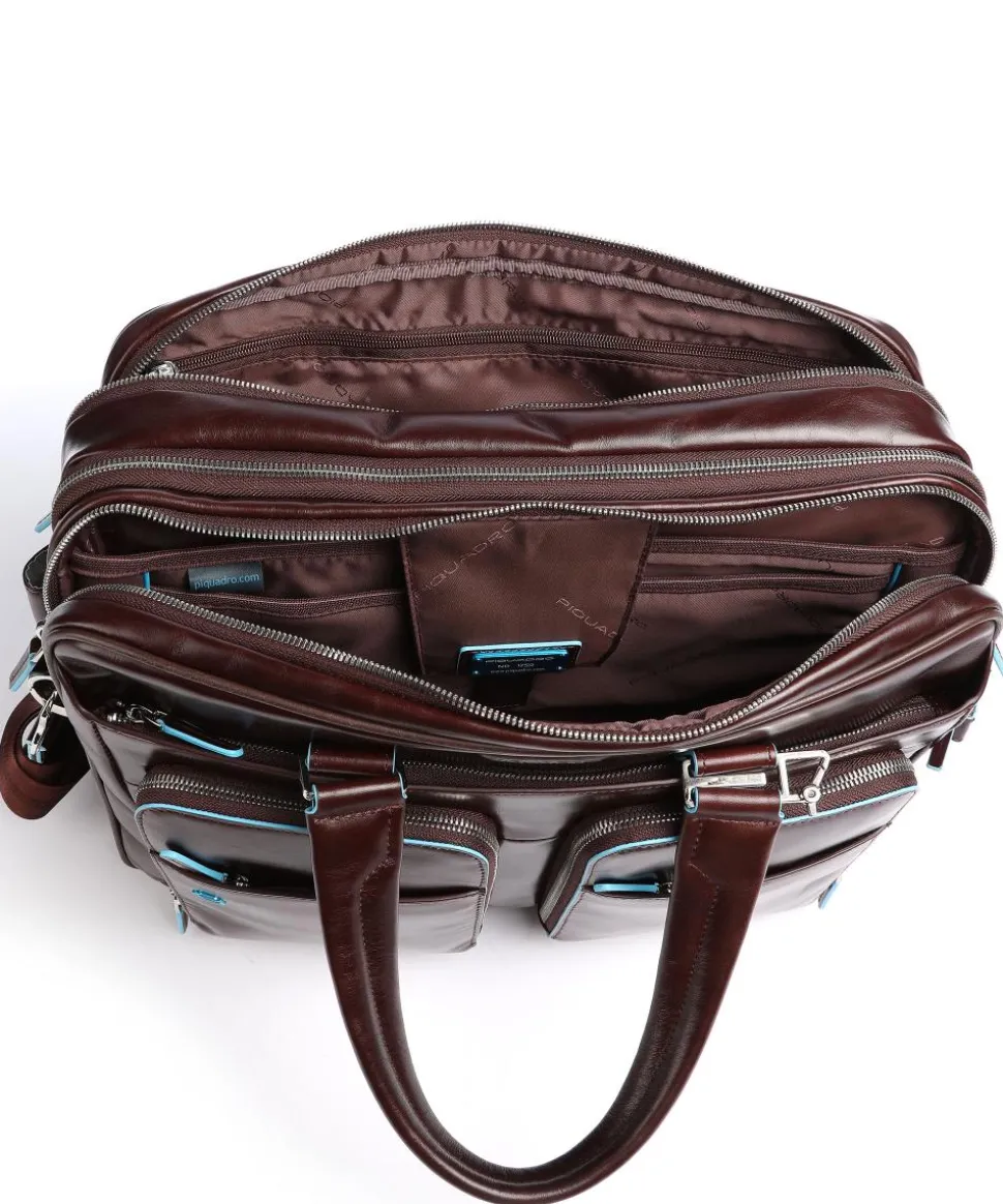 Blue Square Aktentasche 16″ Leder mahagoni
