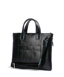 Blue Square Aktentasche 15″ glattes Leder schwarz