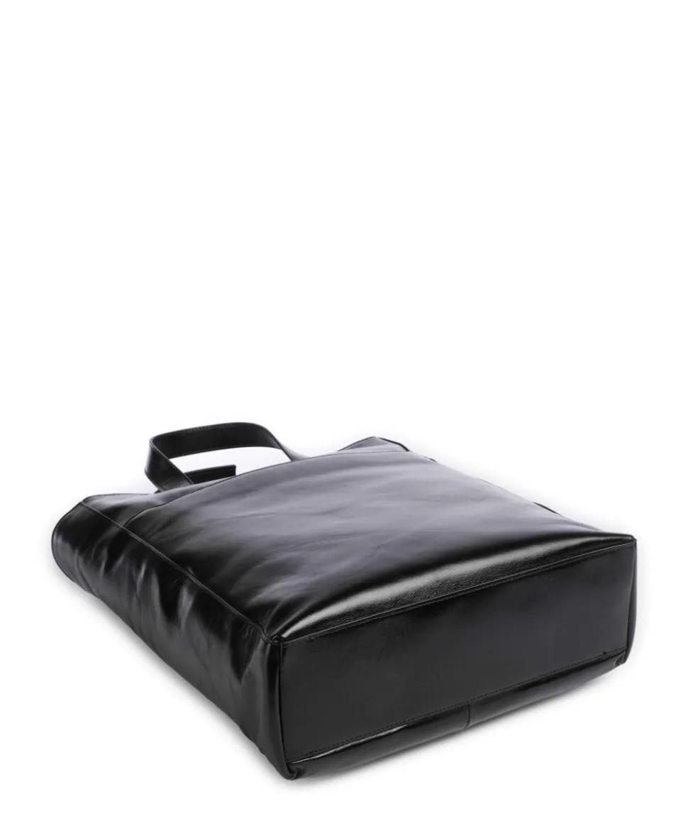 Blue Square Beuteltasche 13″ fein genarbtes Rindsleder schwarz