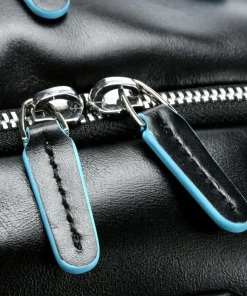 Blue Square Laptop-Rucksack 13″ genarbtes Rindsleder schwarz