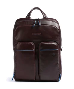 Blue Square Revamp Laptop-Rucksack 13″ Rindsleder mahagoni