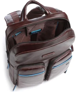 Blue Square Revamp Laptop-Rucksack 13″ Rindsleder mahagoni