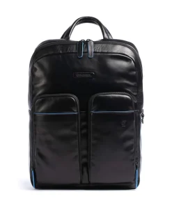 Blue Square Revamp Laptop-Rucksack 13″ Rindsleder schwarz