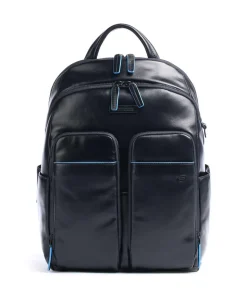 Blue Square Revamp RFID Laptop-Rucksack 14″ Rindsleder navy