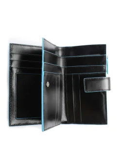 Blue Square RFID Kreditkartenetui Leder schwarz