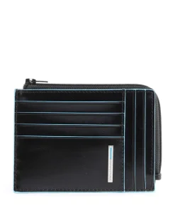 Blue Square RFID Kreditkartenetui Leder schwarz