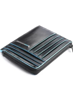 Blue Square RFID Kreditkartenetui Leder schwarz