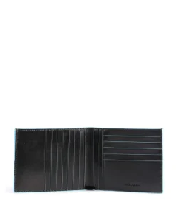 Blue Square RFID Kreditkartenetui Leder schwarz