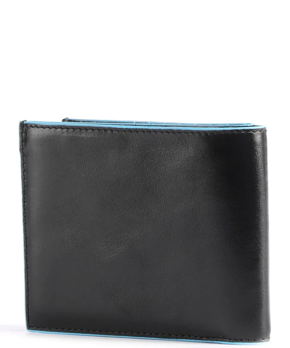 Blue Square RFID Kreditkartenetui Leder schwarz