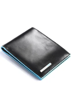 Blue Square RFID Kreditkartenetui Leder schwarz