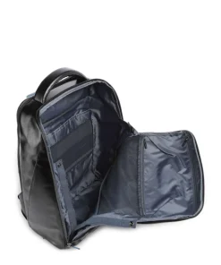 Blue Square Rucksack 15″ fein genarbtes Rindsleder schwarz