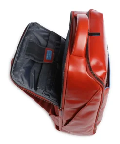 Blue Square Rucksack 15″ fein genarbtes Rindsleder orange