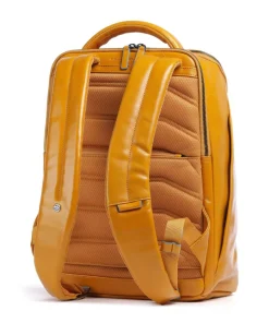 Blue Square Rucksack 15″ fein genarbtes Rindsleder gelb