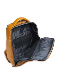 Blue Square Rucksack 15″ fein genarbtes Rindsleder gelb