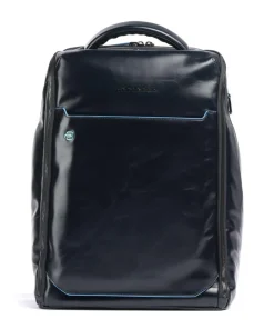 Blue Square Rucksack 15″ fein genarbtes Rindsleder navy