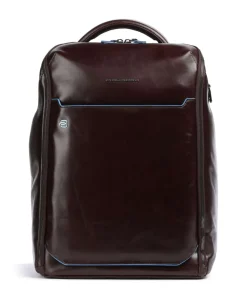 Blue Square Rucksack 15″ fein genarbtes Rindsleder braun