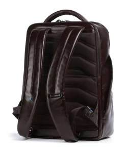 Blue Square Rucksack 15″ fein genarbtes Rindsleder braun