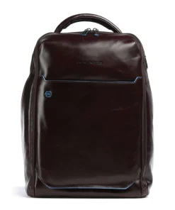 Blue Square Rucksack 15″ fein genarbtes Rindsleder dunkelbraun