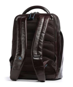 Blue Square Rucksack 15″ fein genarbtes Rindsleder dunkelbraun