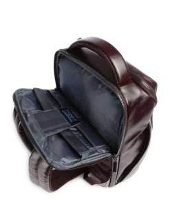 Blue Square Rucksack 15″ fein genarbtes Rindsleder dunkelbraun