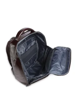 Blue Square Rucksack 15″ fein genarbtes Rindsleder dunkelbraun