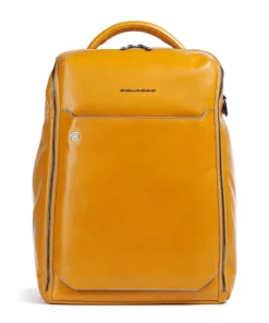 Blue Square Rucksack 15″ fein genarbtes Rindsleder gelb