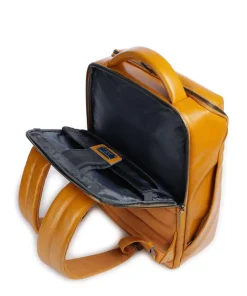 Blue Square Rucksack 15″ fein genarbtes Rindsleder gelb