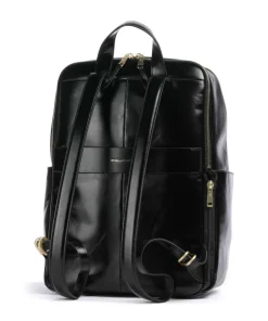 Blue Square Rucksack fein genarbtes Rindsleder schwarz