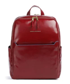 Blue Square Rucksack fein genarbtes Rindsleder dunkelrot